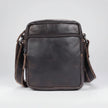 Greenwood Leather Mini-Messenger Bag. Premium Compact Crossbody Travel Organizer