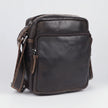 Greenwood Leather Mini-Messenger Bag. Premium Compact Crossbody Travel Organizer