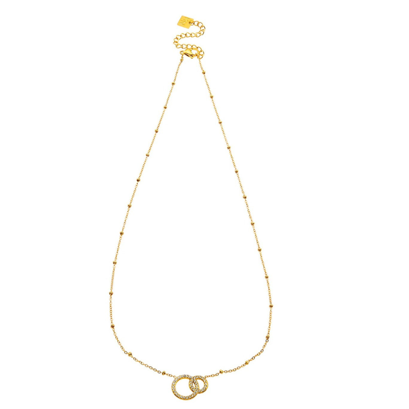 Collier en or avec pavé de zircons BRIAR