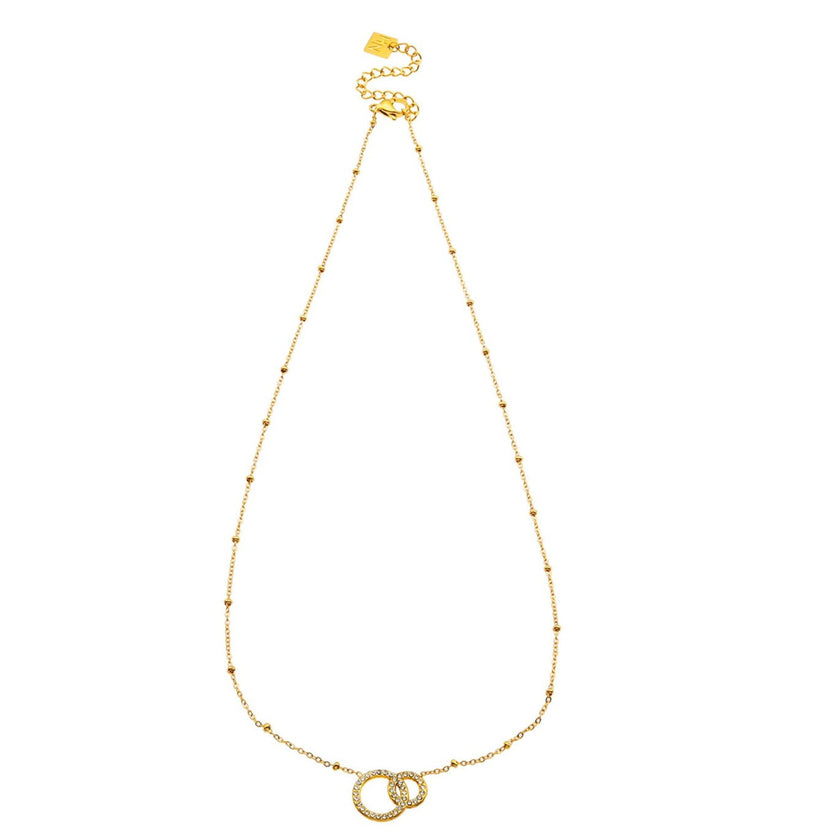 Collier en or avec pavé de zircons BRIAR