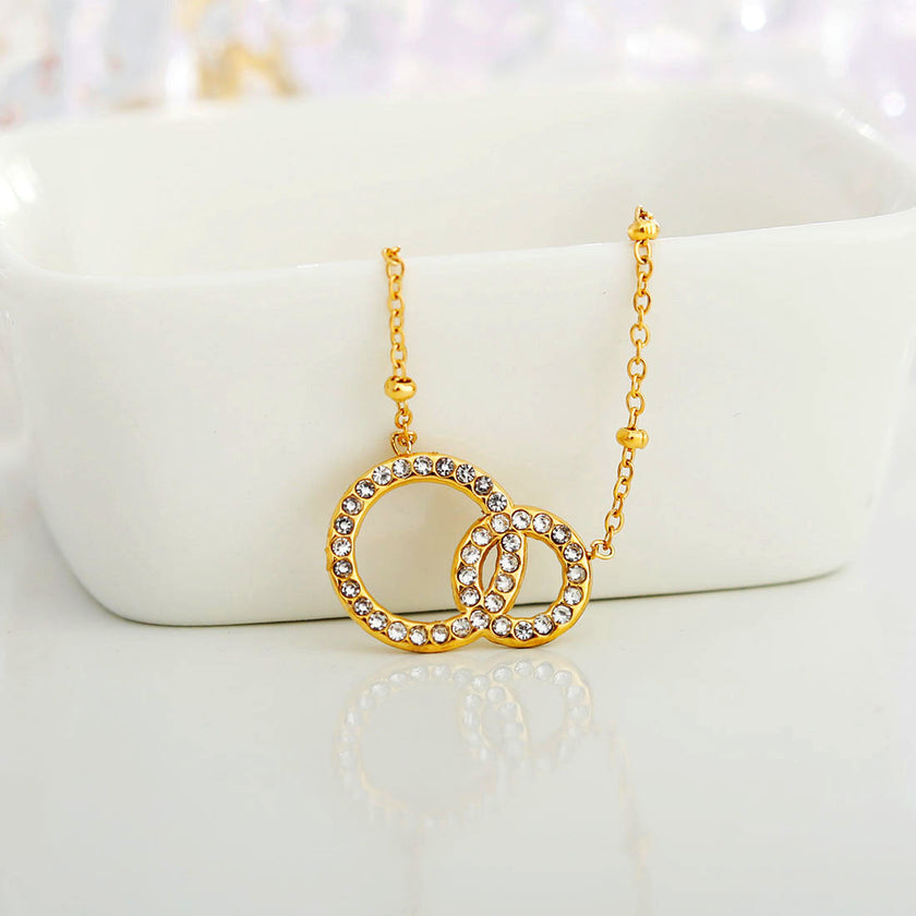 Collier en or avec pavé de zircons BRIAR