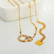 Collier en or avec pavé de zircons BRIAR