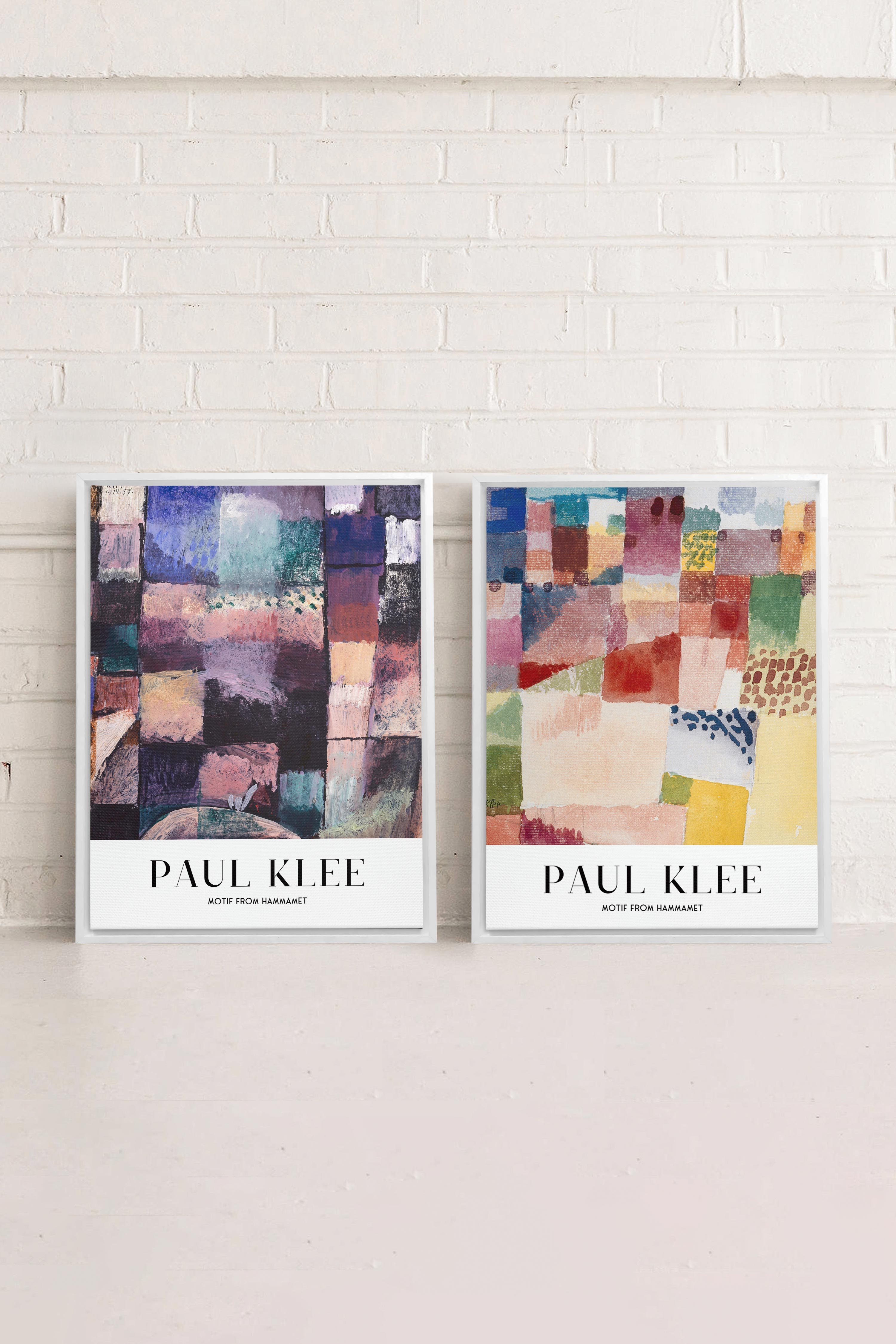 DUO PAUL KLEE (2 Oeuvres sur toile étirée)