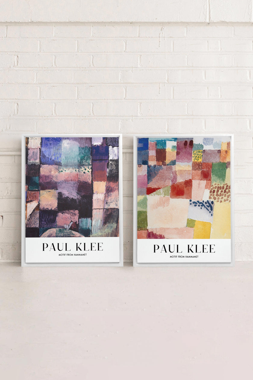 DUO PAUL KLEE (2 Oeuvres sur toile étirée)