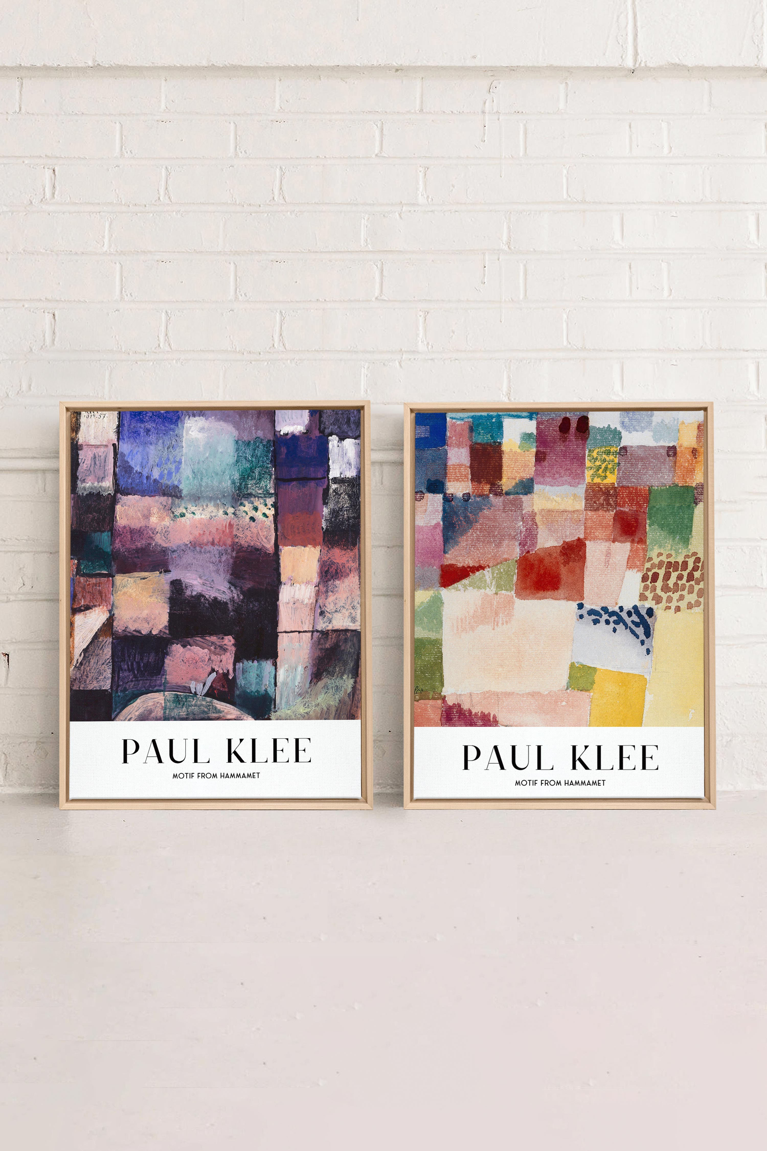 DUO PAUL KLEE (2 Oeuvres sur toile étirée)