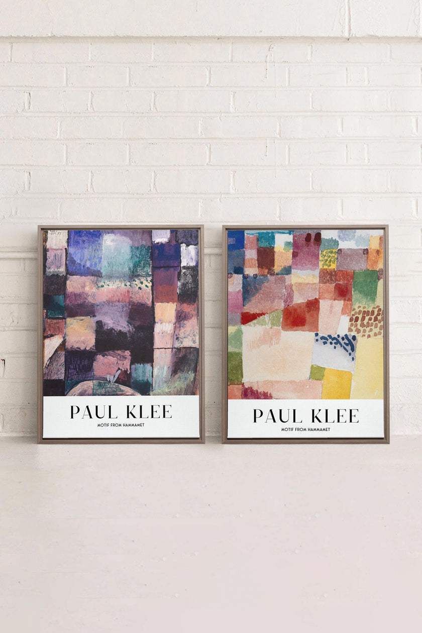 DUO PAUL KLEE (2 Oeuvres sur toile étirée)