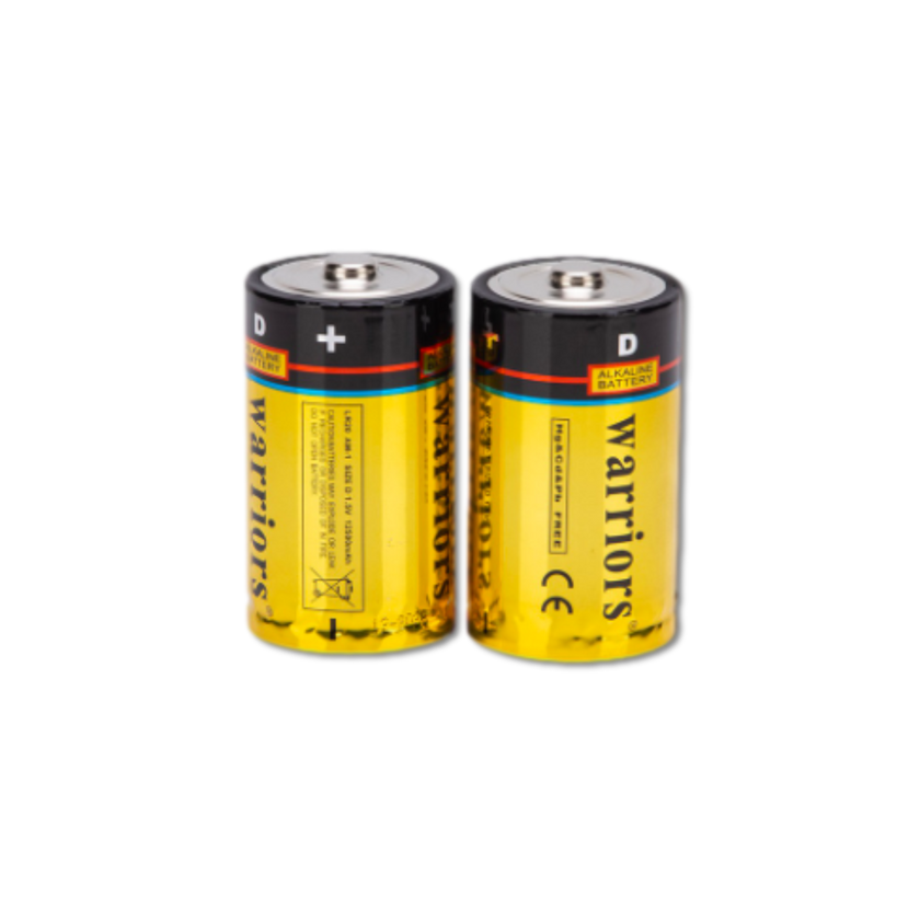 BRS D Alkaline Batteries — 12‑Pack (BRSLR20D)