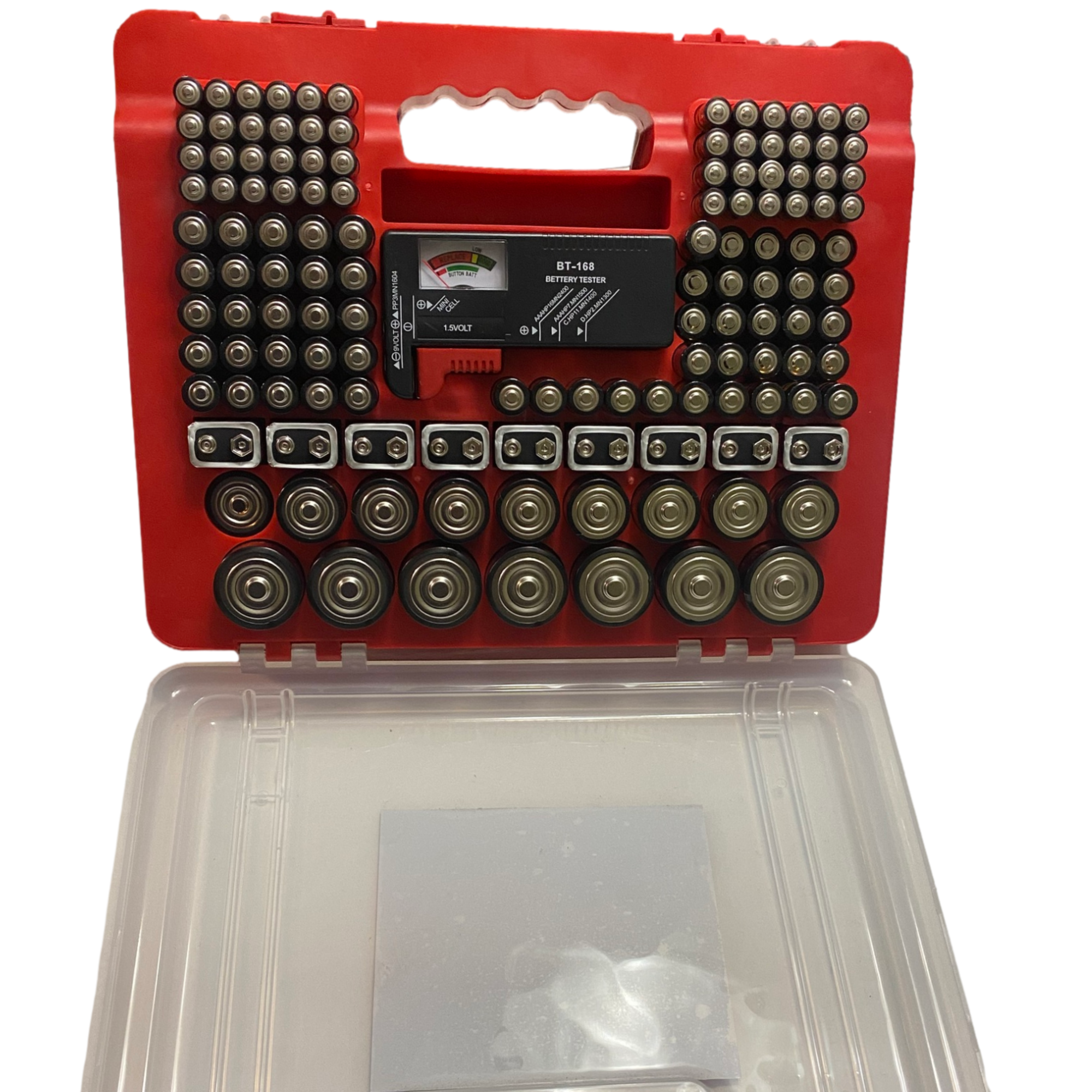 BRS Emergency Battery Kit: 203 Alkaline Batteries + Tester