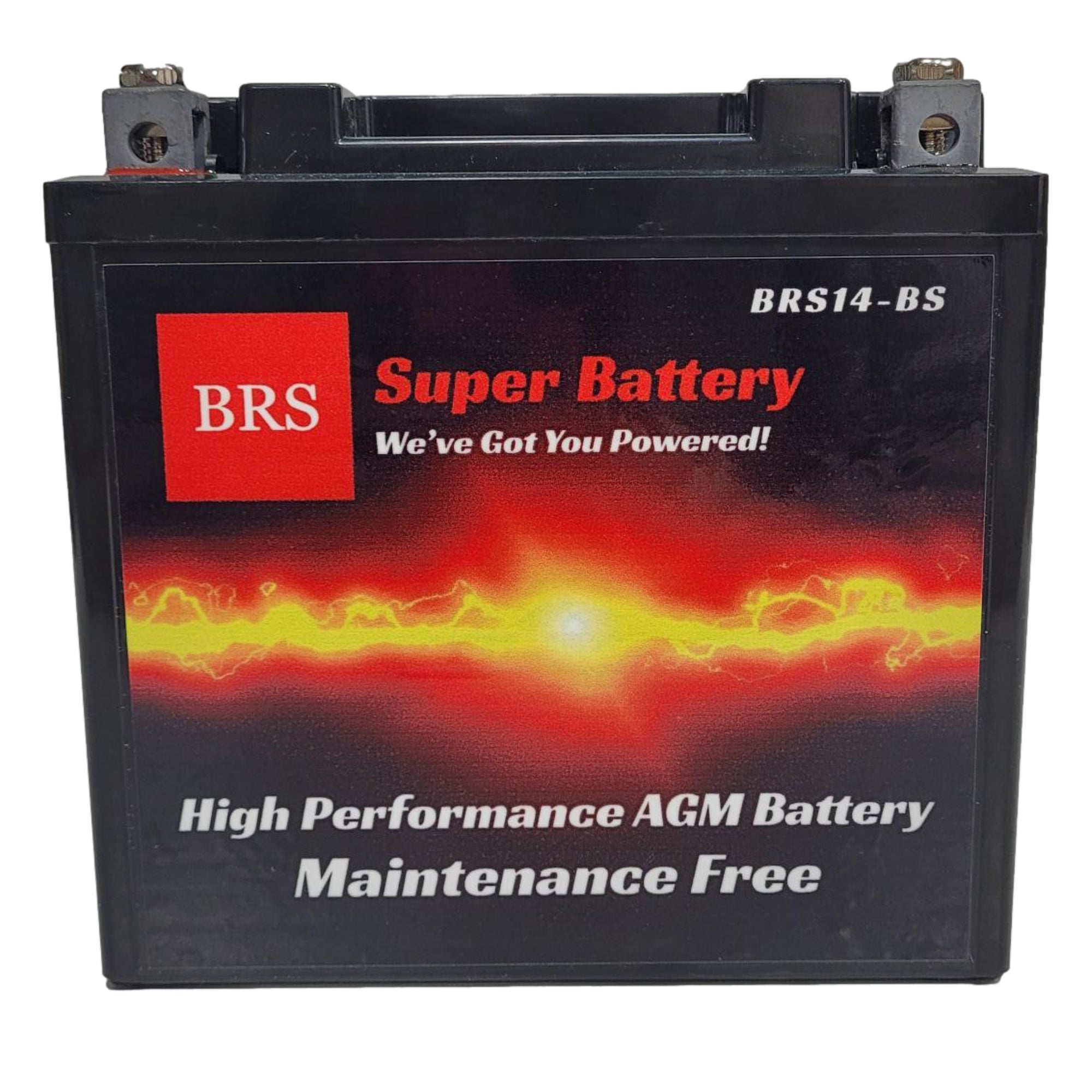 High Performance BRS14-BS 2 Year Warranty & Smart Charger / Maintainer Combo Bundle Kit 12v Sealed AGM PowerSports Battery