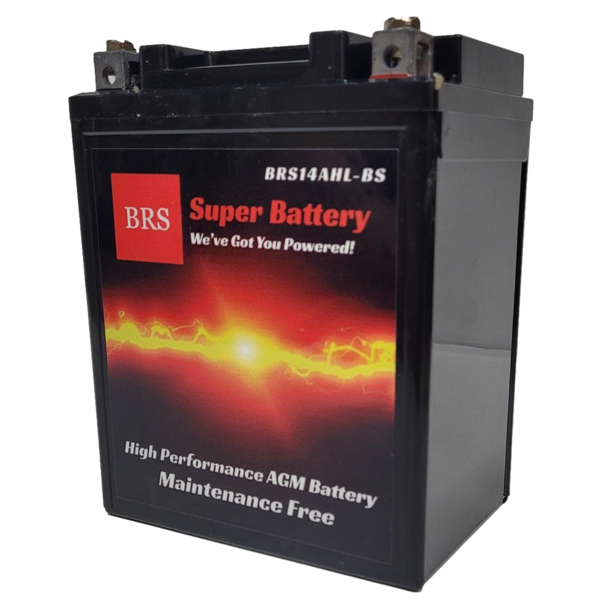 High Performance BRS14AHL-BS 12v Sealed AGM PowerSport 2 Year Warranty