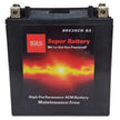 High Performance BRS20CH-BS 12v Sealed AGM PowerSport 2 Year Warranty