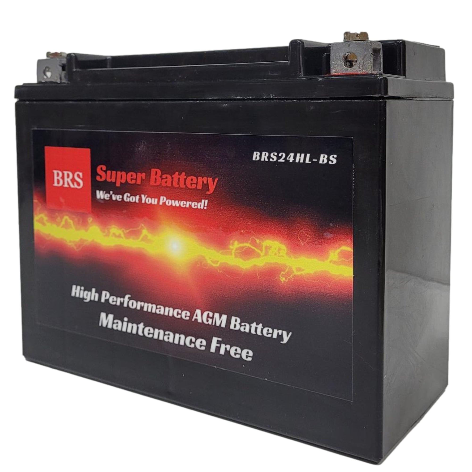 High Performance BRS24HL-BS 12v Sealed AGM PowerSport 2 Year Warranty