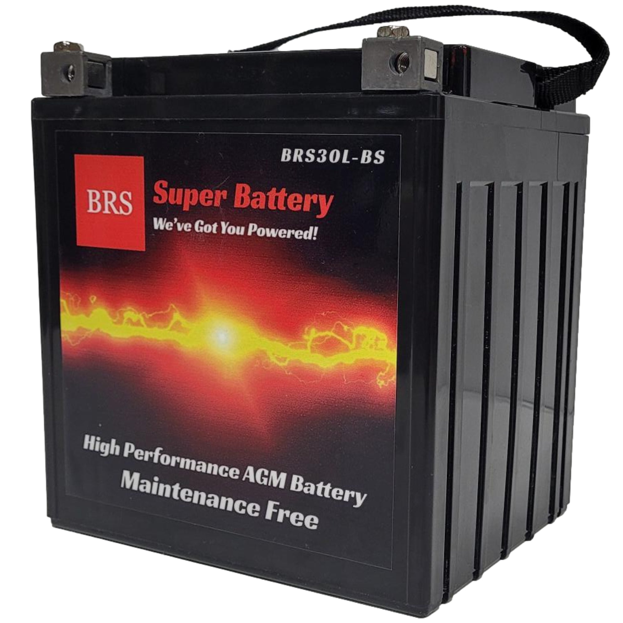 High Performance BRS30L-BS 2 Year Warranty & Smart Charger / Maintainer Combo Bundle Kit  12v Sealed AGM PowerSports Battery