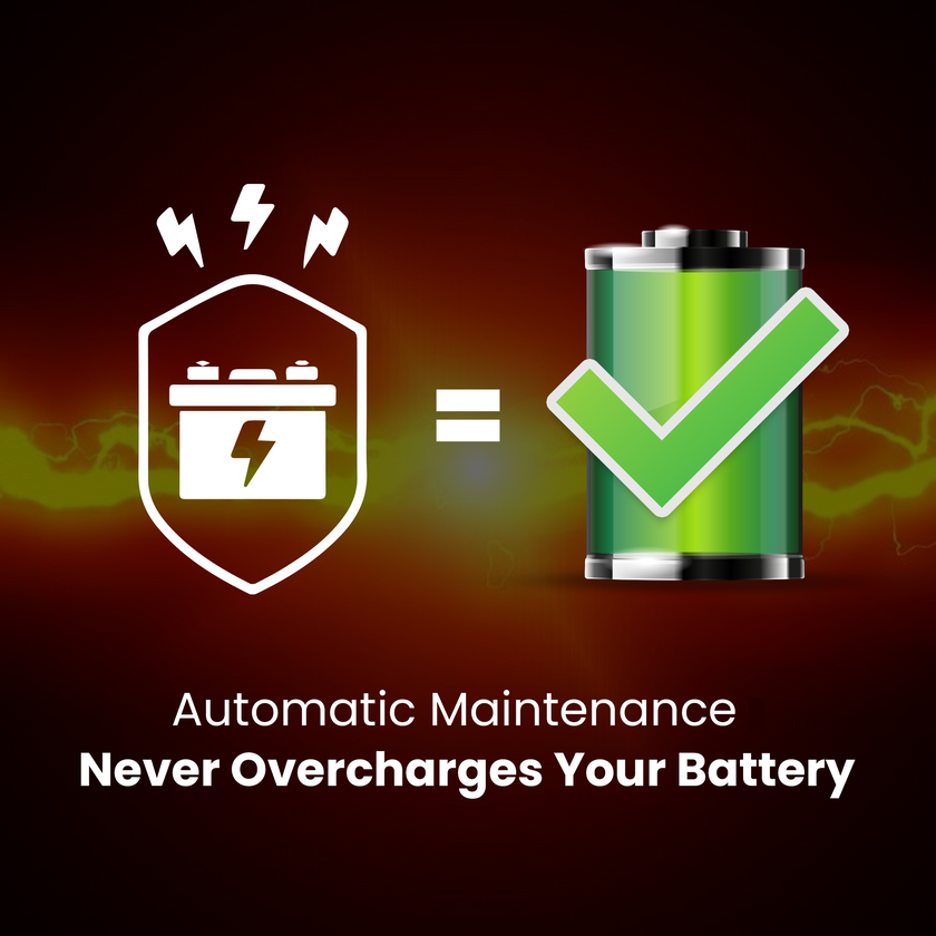 BRS Super Charger BRS612 - 6V/12V Trickle Charger - Battery Maintainer & Rejuvenator