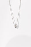 SILVER CANNABIS LEAF NECKLACE