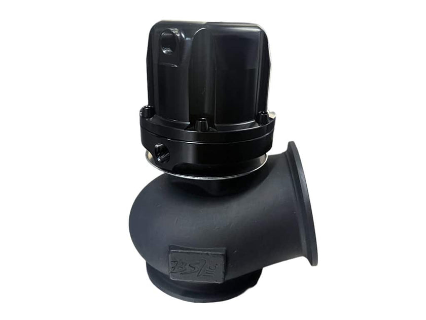 60mm Wastegate 1800F Cerakote Glacier Black feature with Black Anodized Titanium fasteners.