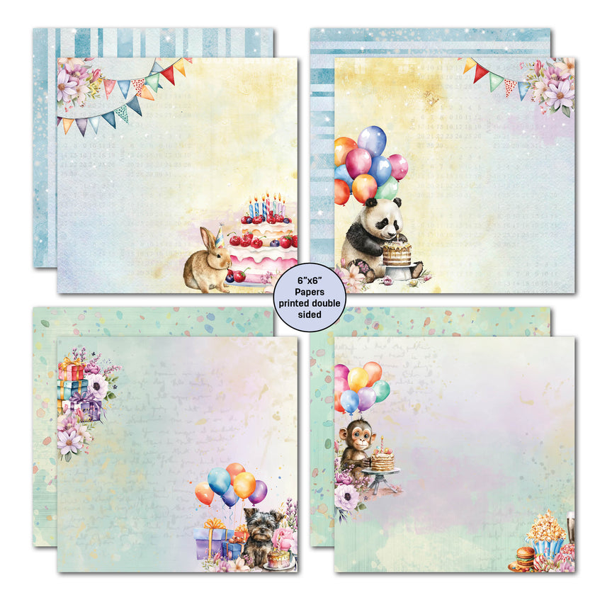 3Quarter Designs Birthday Wishes 6x6 Paper Pack