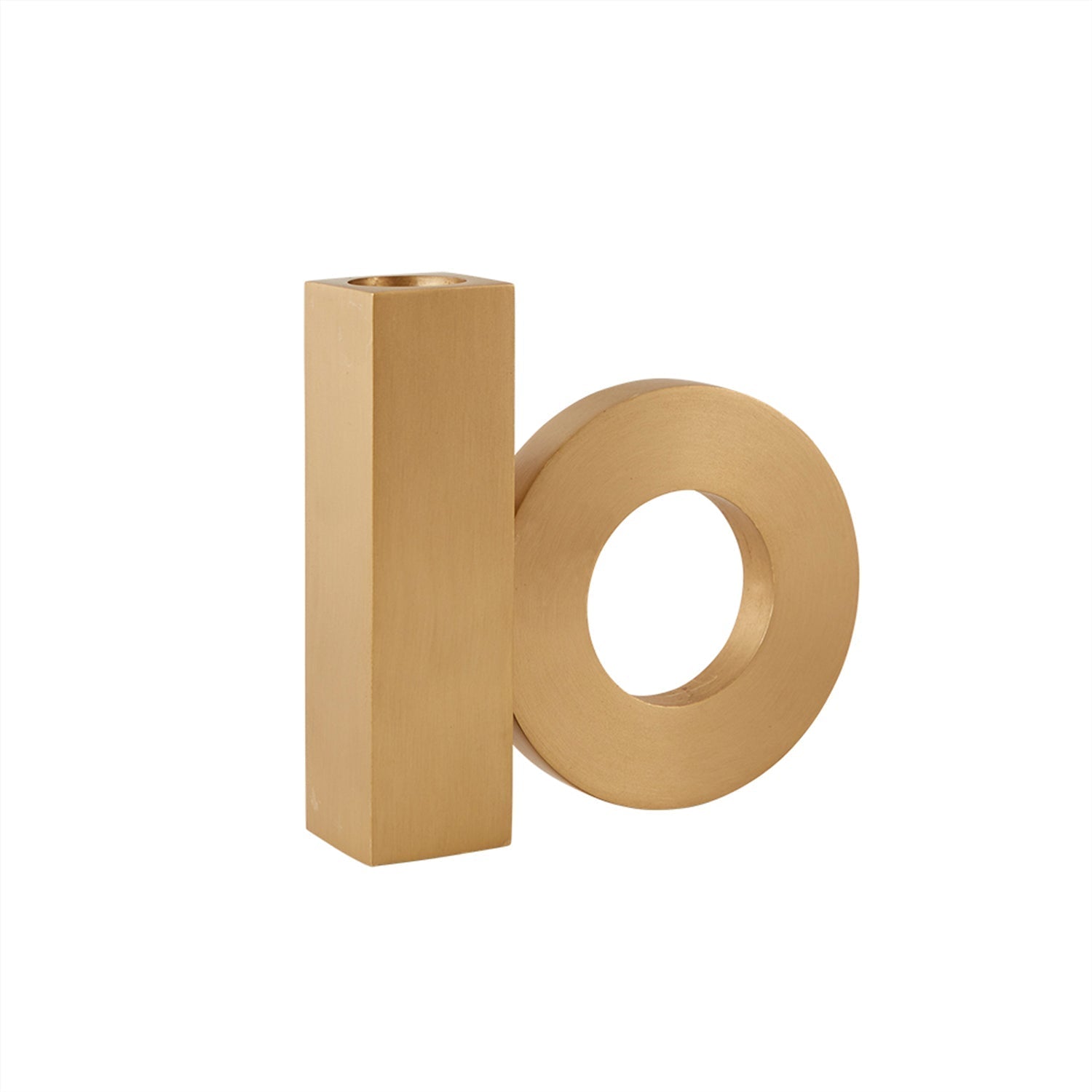 Baari Candleholder - Solid Brass - Brushed Brass
