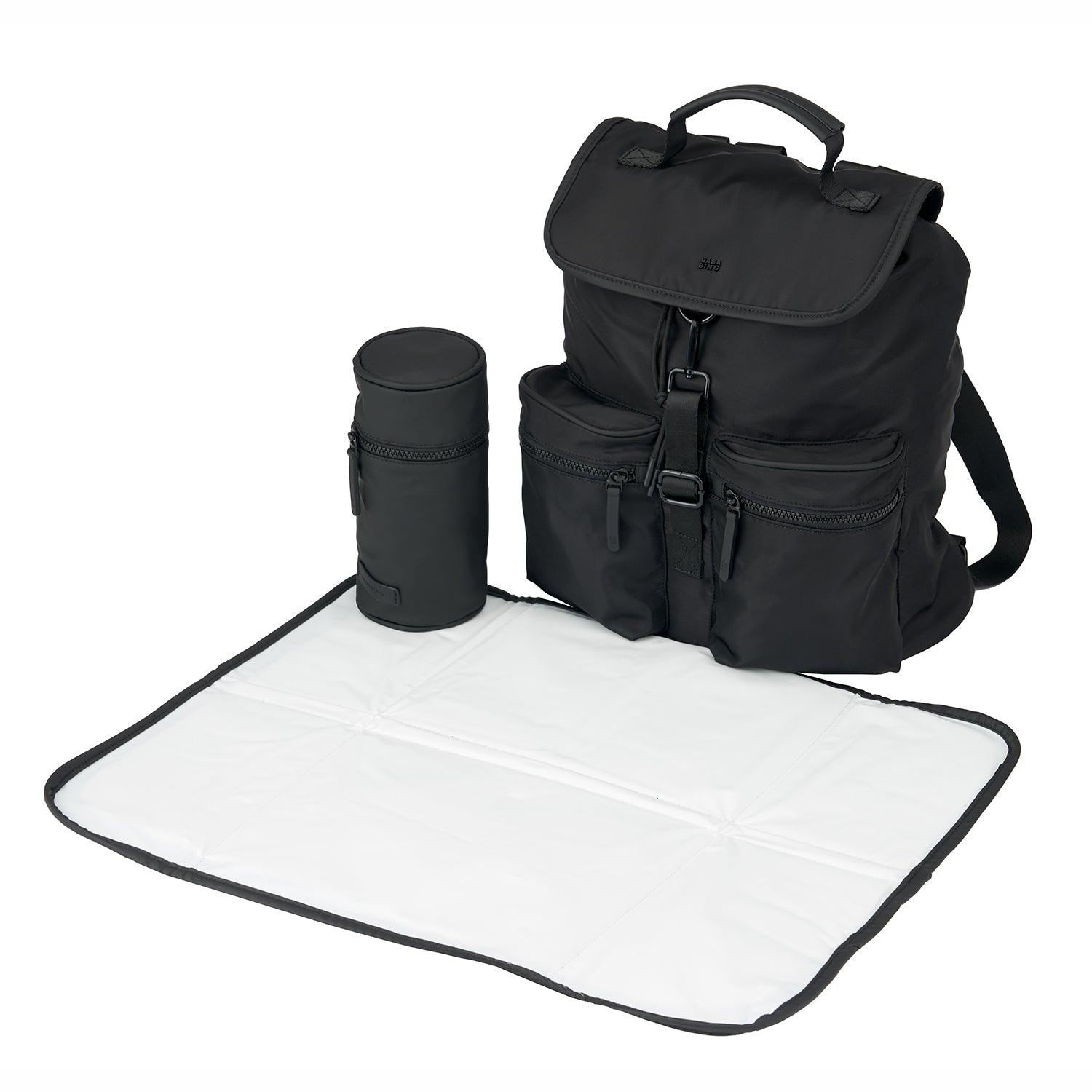 Bababing - Backpack Diaper Bag - 100% Recycled - Black