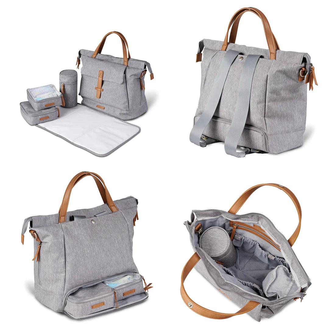 Bababing - Erin : Sac à langer dos - Gris chiné