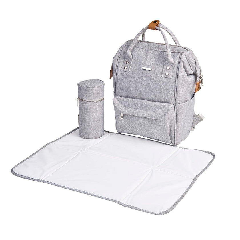Bababing - Mani : Backpack Diaper Bag - Grey Marl