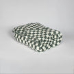 Baby's Breath & Forest Green Check Print Throw