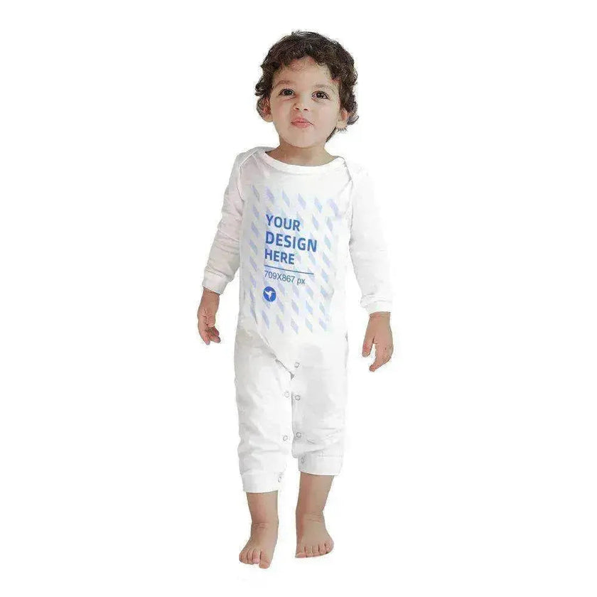 Baby's Comfortable Cotton Long Sleeve One Piece Personalized Wear