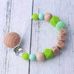 Baby's Wood Silicone Beads Pacifier Clip