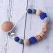 Baby's Wood Silicone Beads Pacifier Clip