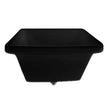 Bac noir à glace Rubbermaid noir  sur roulettes, 24