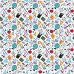 Craft HTV  Back to School - School Supplies Printed on Graph Paper Pattern