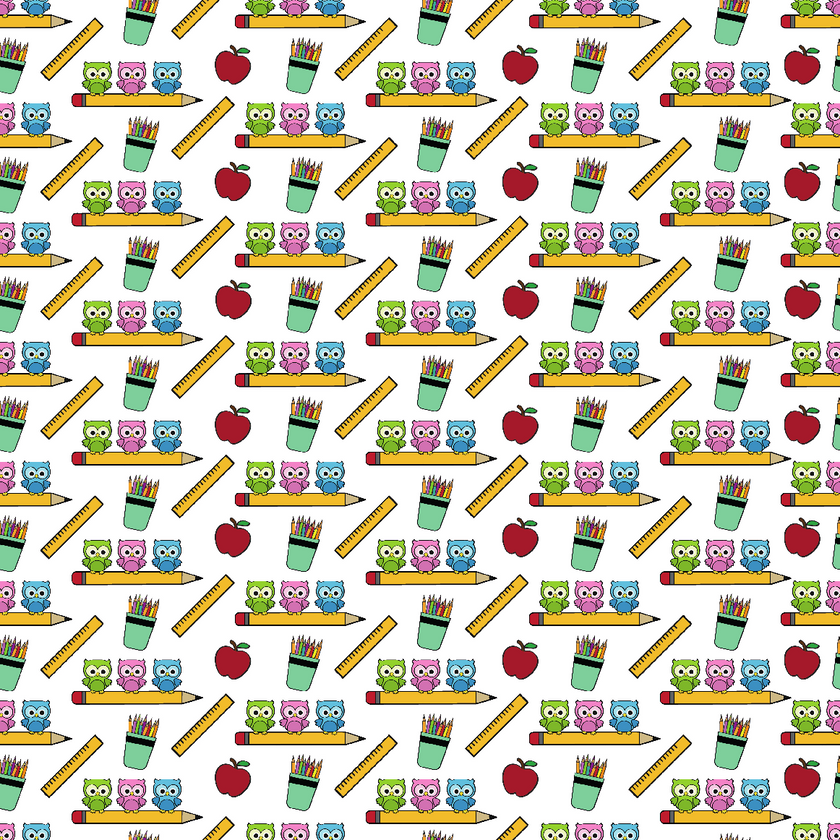 Little Owls and Playful Pens  Print Adhesive Vinyl
