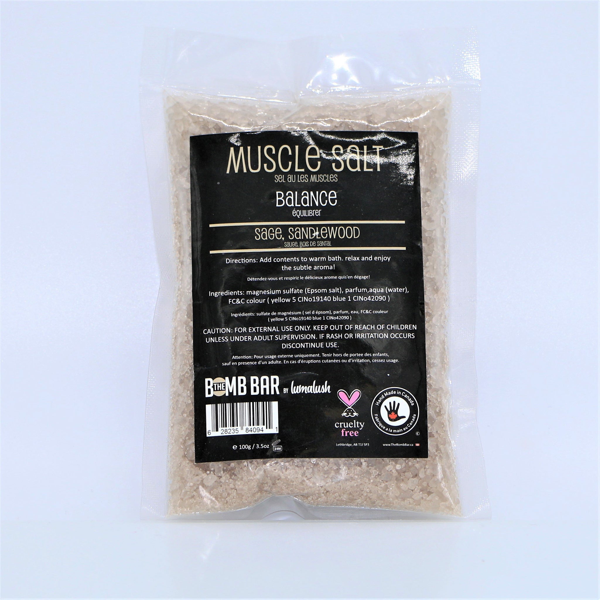Muscle Salt Soak with Epsom Salt