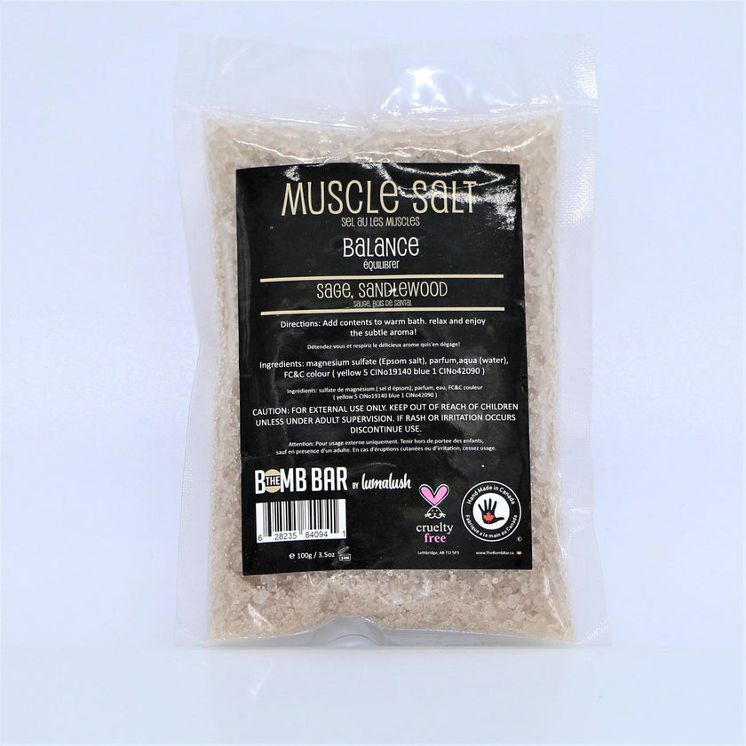 Muscle Salt Soak with Epsom Salt
