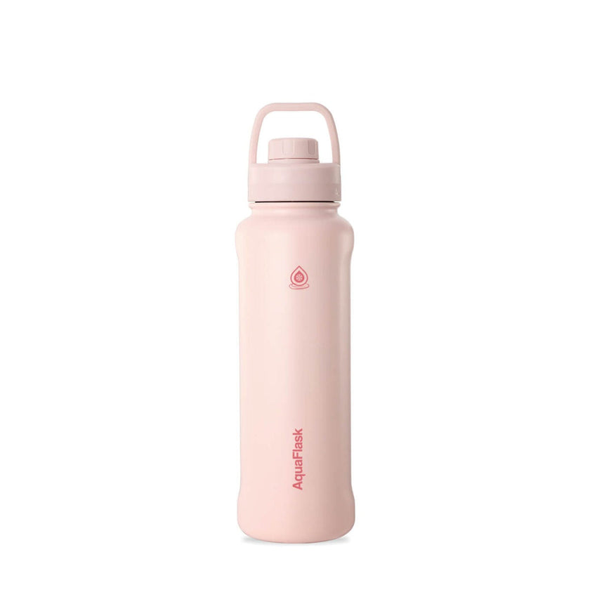 AquaFlask 1080ml (40oz) Stainless Steel Water Bottle with Sports Lid – Hot & Cold, Leakproof, BPA-Free