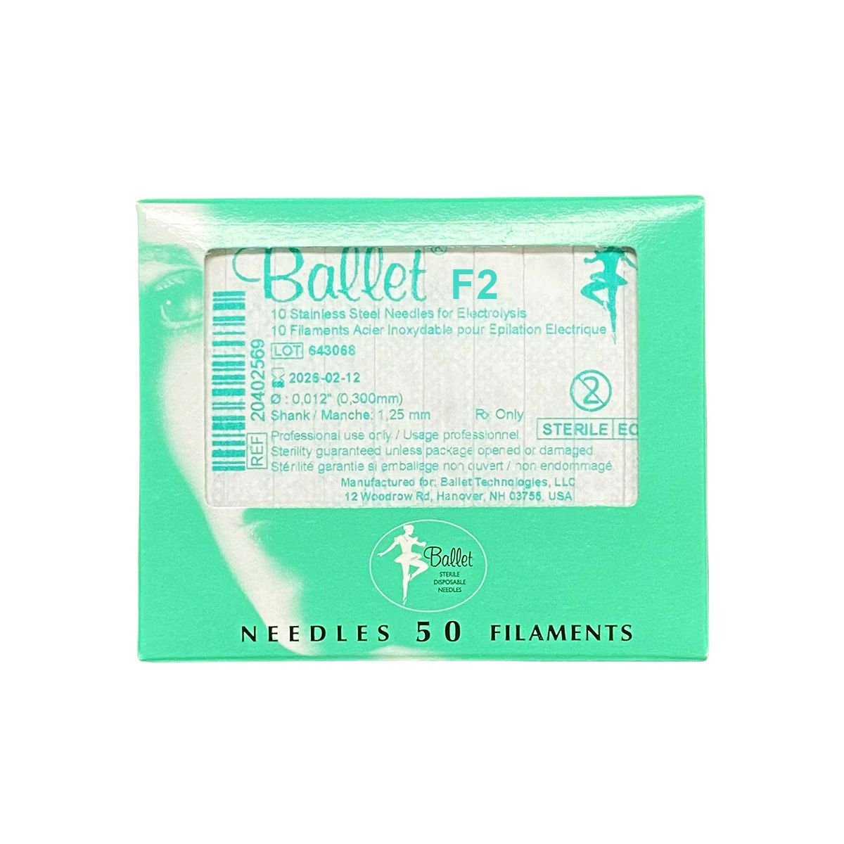 Ballet - Regular Ballet Needle F2 (50) 1 Piece
