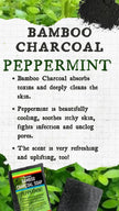ALL NATURAL BAMBOO CHARCOAL PEPPERMINT FACE & BODY BAR