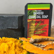 ALL NATURAL BAMBOO CHARCOAL TURMERIC FACE & BODY BAR