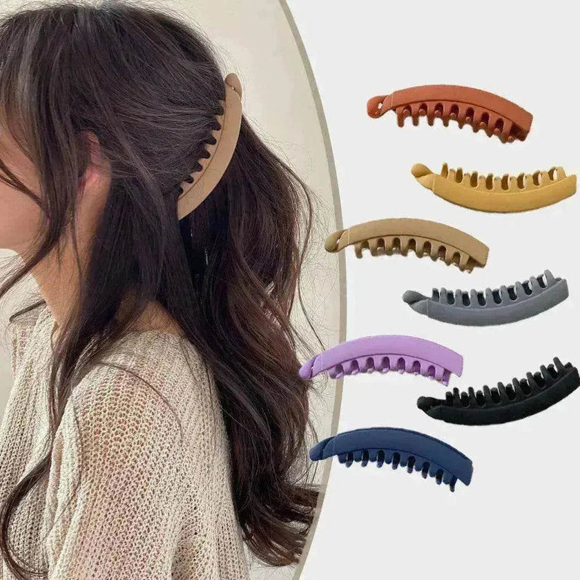 Banana Hair Claw Clips for Women – Matte Strong Hold