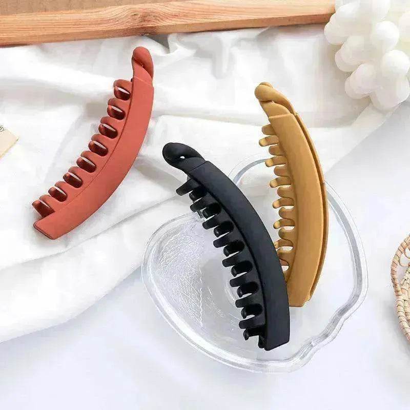 Banana Hair Claw Clips for Women – Matte Strong Hold