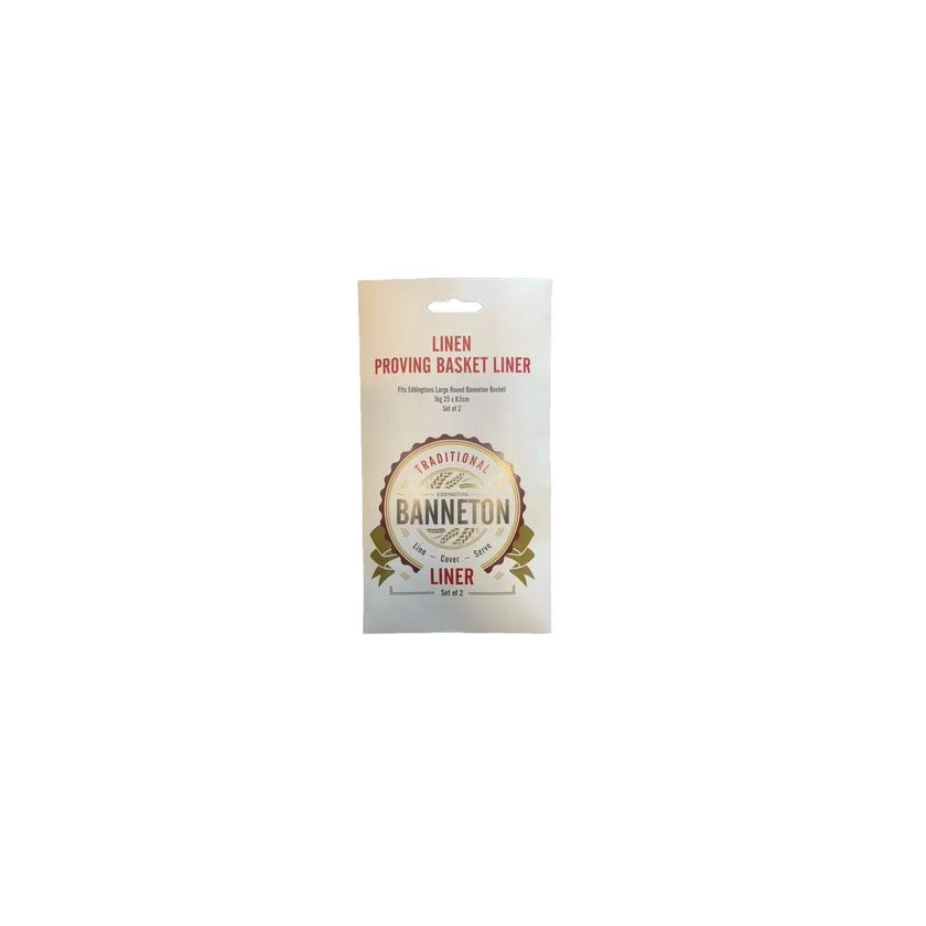 Banneton - Linen Proving Basket Liner 2/ST Fits Round Large 25x85cm/10x35”