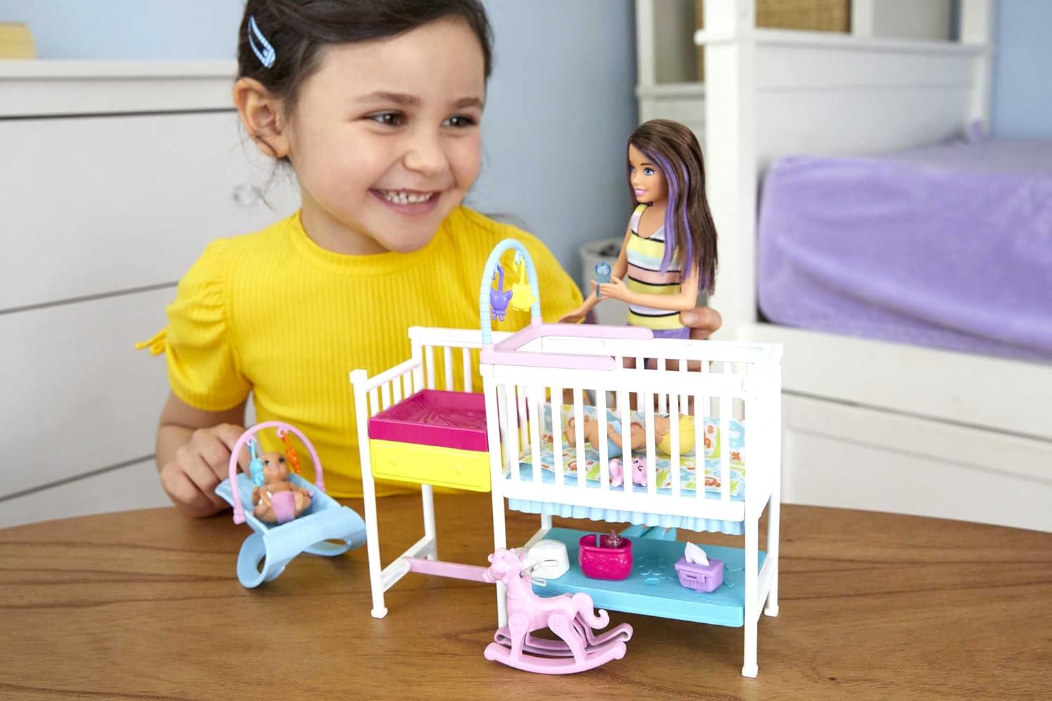 Barbie - Skipper Babysitters Inc Dolls Playset - Nap 'n Nurture Nursery