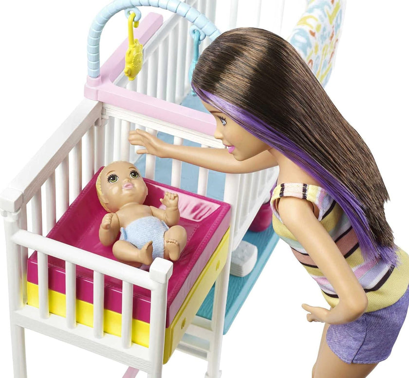 Barbie - Skipper Babysitters Inc Dolls Playset - Nap 'n Nurture Nursery