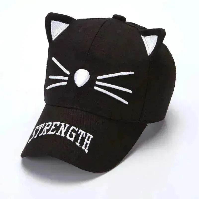 Baseball Korean Sunscreen Cute Kitten Cap