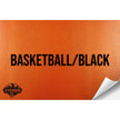 BASKETBALL/BLACK WITH ADHESIVE HYDBOND LEATHERETTE SHEET (12