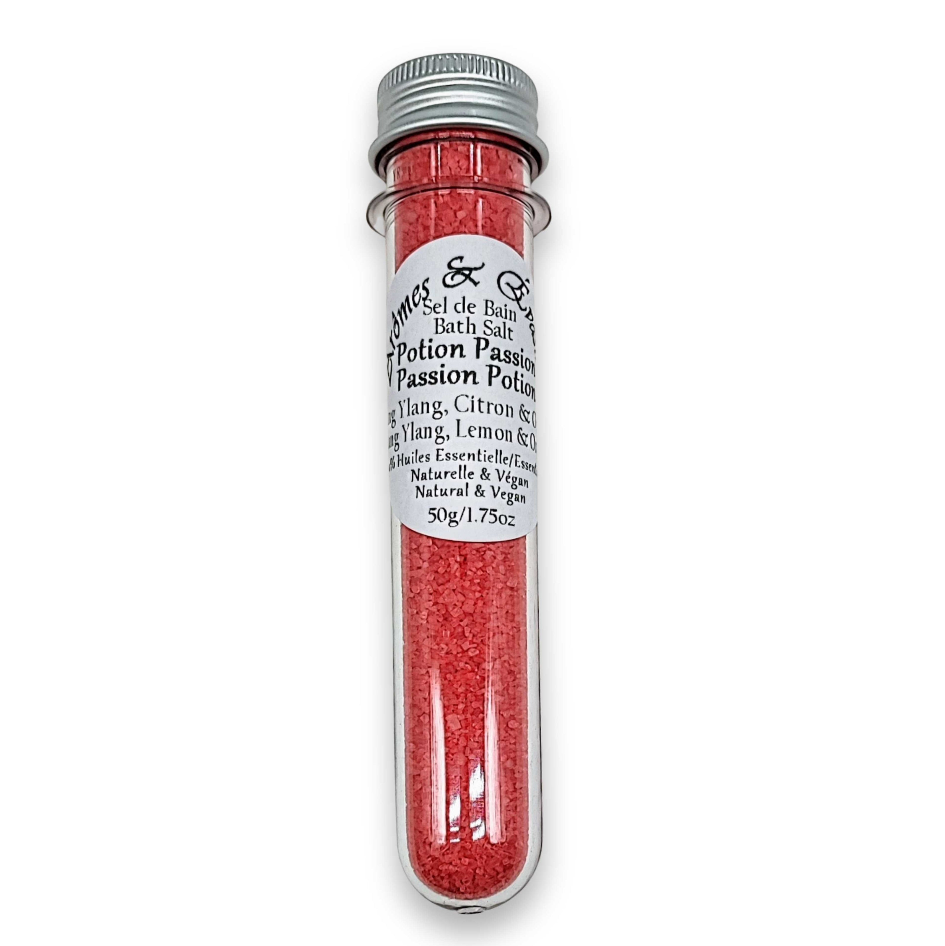Bath Salt -Passion Potion -Ylang Ylang, Lemon & Orange Essential Oil
