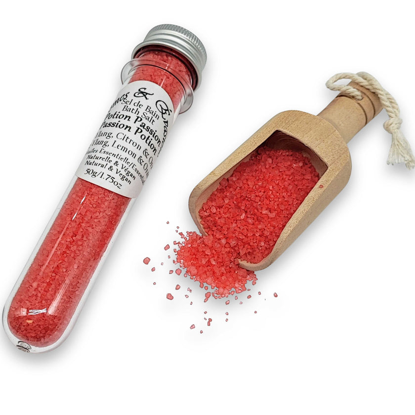 Bath Salt -Passion Potion -Ylang Ylang, Lemon & Orange Essential Oil