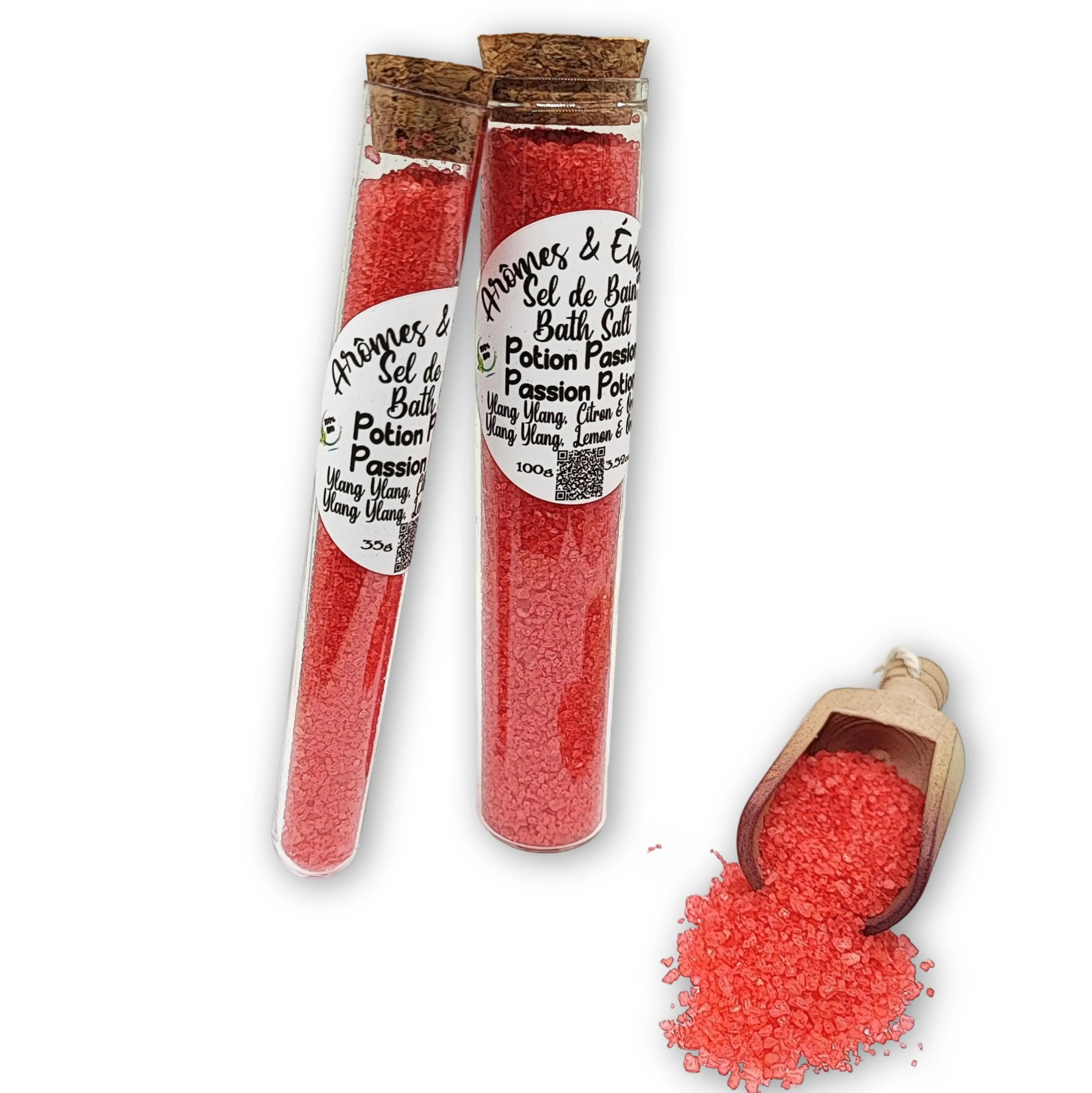 Bath Salt -Passion Potion -Ylang Ylang, Lemon & Orange Essential Oil