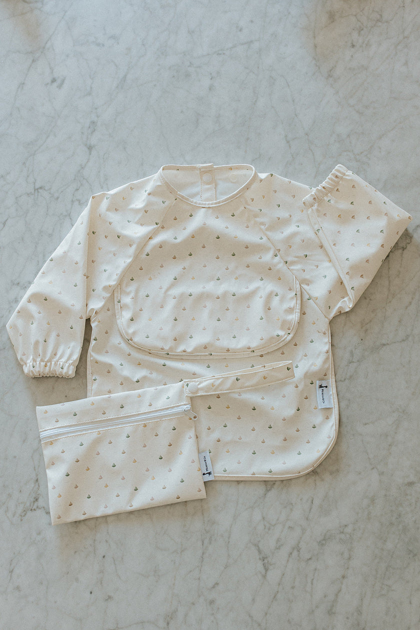 Bavette à manches longues imperméable avec poche | 6-24 mois