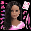 Bayer Design - CHARLENE SUPER MODEL - STYLING HEAD - DARK HAIR